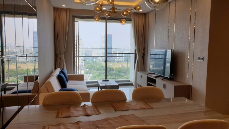 ban can ho midtown 3 phong ngu full noi that view song co o xe da co so