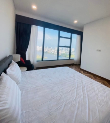 beautiful 3 bedroom in sunwah pearl for rent with river view and modern furniture