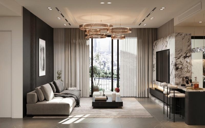 brand new apartment for rent at riverpark residence  ?? elegant   modern living