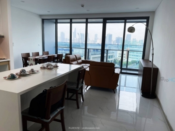 full furniture 2 bedroom in sunwah pearl for rent with modern western style