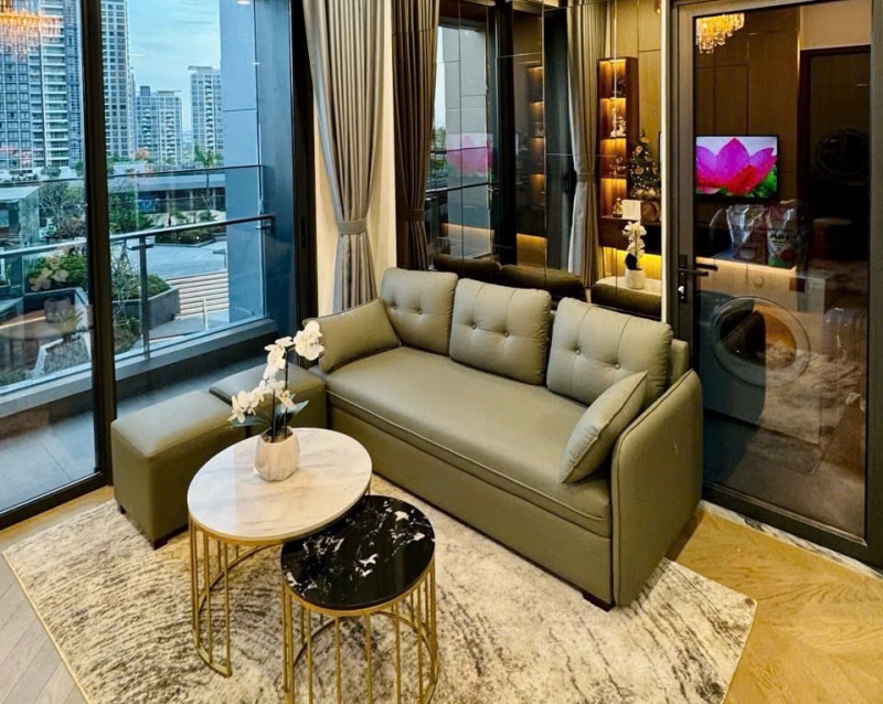 cho thue can ho 1 phong ngu sang trong  ?? full noi that cao cap  lumiere riverside