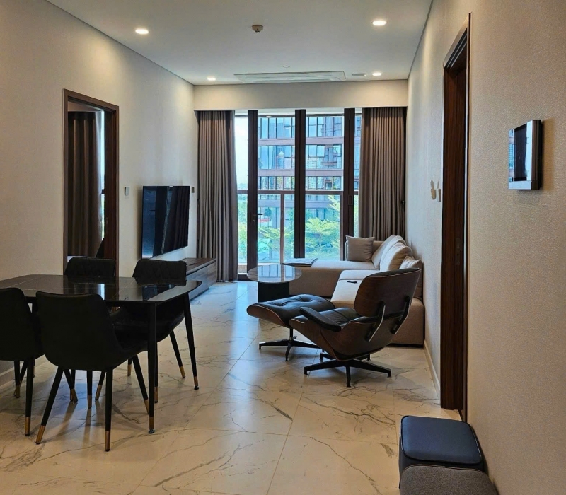 cho thue can ho 2 phong ngu hien dai tai the metropole voi noi that trang nha
