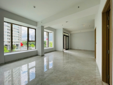 cho thue can ho 2 phong ngu tai midtown khong co noi that thiet ke rong rai thoang mat