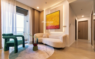 cho thue can ho 3 phong ngu view song tai lumiere riverside voi noi that dep