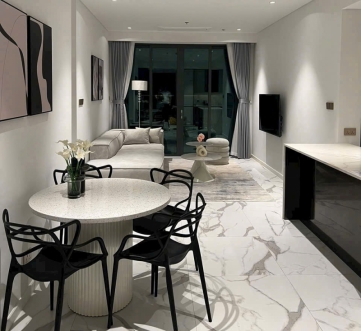 cho thue can ho hien dai 2 phong ngu tai the crest residence the metropole day du noi that