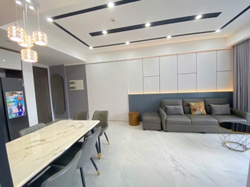 corner 2 bedroom apartment with villa view for rent at midtown phu my hung