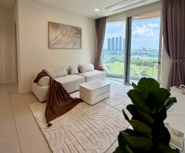 elegant 2 bedroom apartment for rent with river view at zeit river thu thiem