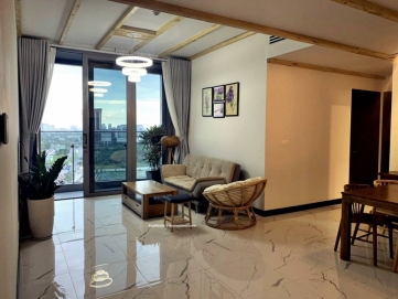 empire city apartment 2 bedrooms nice view high floor high class furniture good price for rent