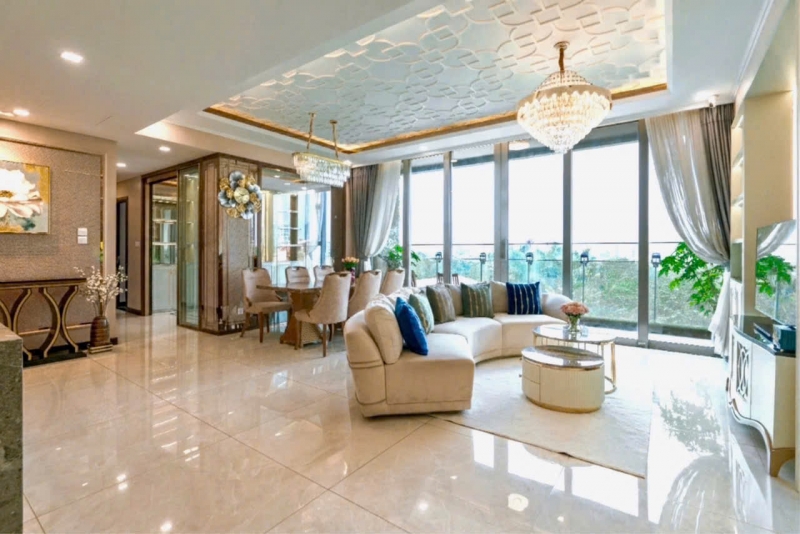 empire city  ?? luxurious 3 bedroom apartment with full furniture premium riverside lifestyle