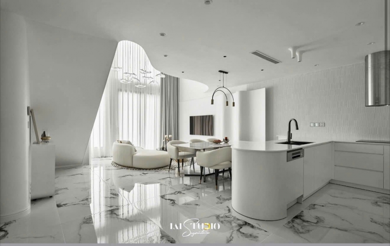 ground floor duplex for rent at the river thu thiem 3 bedrooms fully furnished with premium interiors