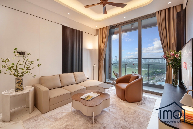 luxury 2 bedroom apartment for rent with beautiful design at empire city landmark 81 view
