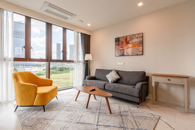 luxury 3 bedroom river view apartment for rent at the galleria metropole