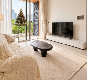 modern apartment for rent at thu thiem zeit river with complete furnishings