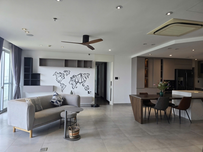 spacious 3 bedroom apartment golf view for rent at scenic valley phu my hung