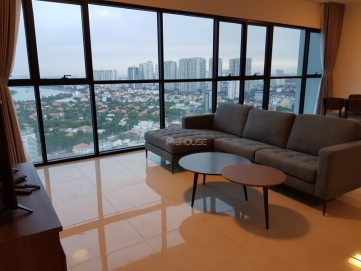 spacious and fully furnished apartment for rent in the ascent thao dien with beautiful view