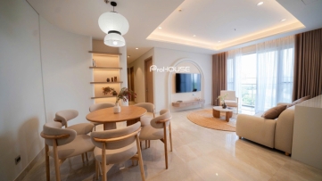 stunning 3 bedrooms apartment for rent at the horizon with full furniture and airy view