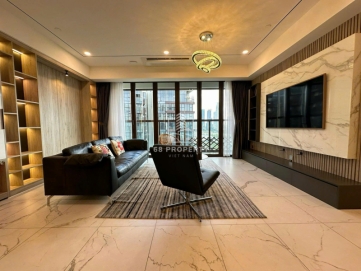the metropole galleria 3 bedroom apartment for rent with full furniture and ba son bridge view