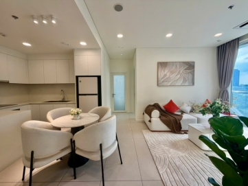 thu thiem zeit river 2 bedroom apartment for rent with direct river view and beautiful fully furnished interior