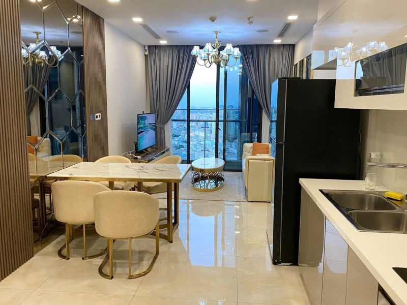 vinhomes golden river 1 bedroom fully furnished apartment for rent with city view