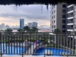 spacious balcony 3 bedroom apartment for sale at riviera point the view overlooking the pool