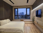 spacious balcony 3 bedroom apartment for sale at riviera point the view overlooking the pool