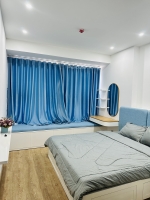 blue tone 2 bedroom apartment for rent in midtown phu my hung with unique design