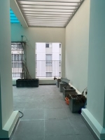 low rental penthouse for rent in district 7 with full modern furniture and large garden