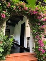 large garden villa in compound for rent in thao dien